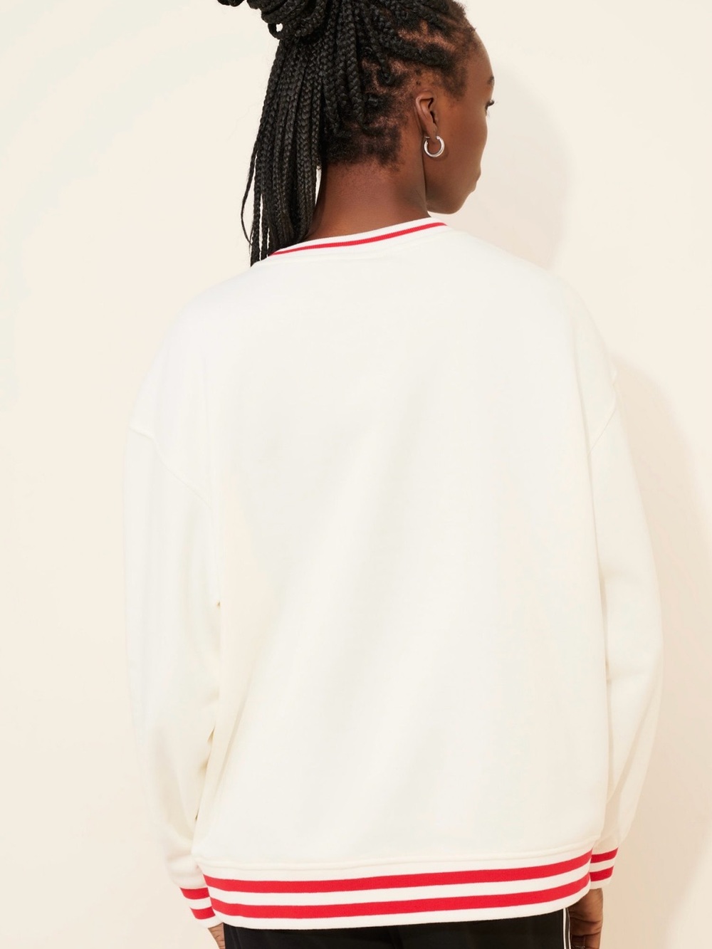 Buffalo Graphic Crewneck Sweatshirt - White/Red/Blue - Picture 4 of 10